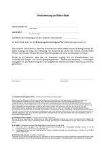 FORMULAR ZUR ABGABE DER EIDES­STATTLICHEN VERSICHERUNG – ZB1